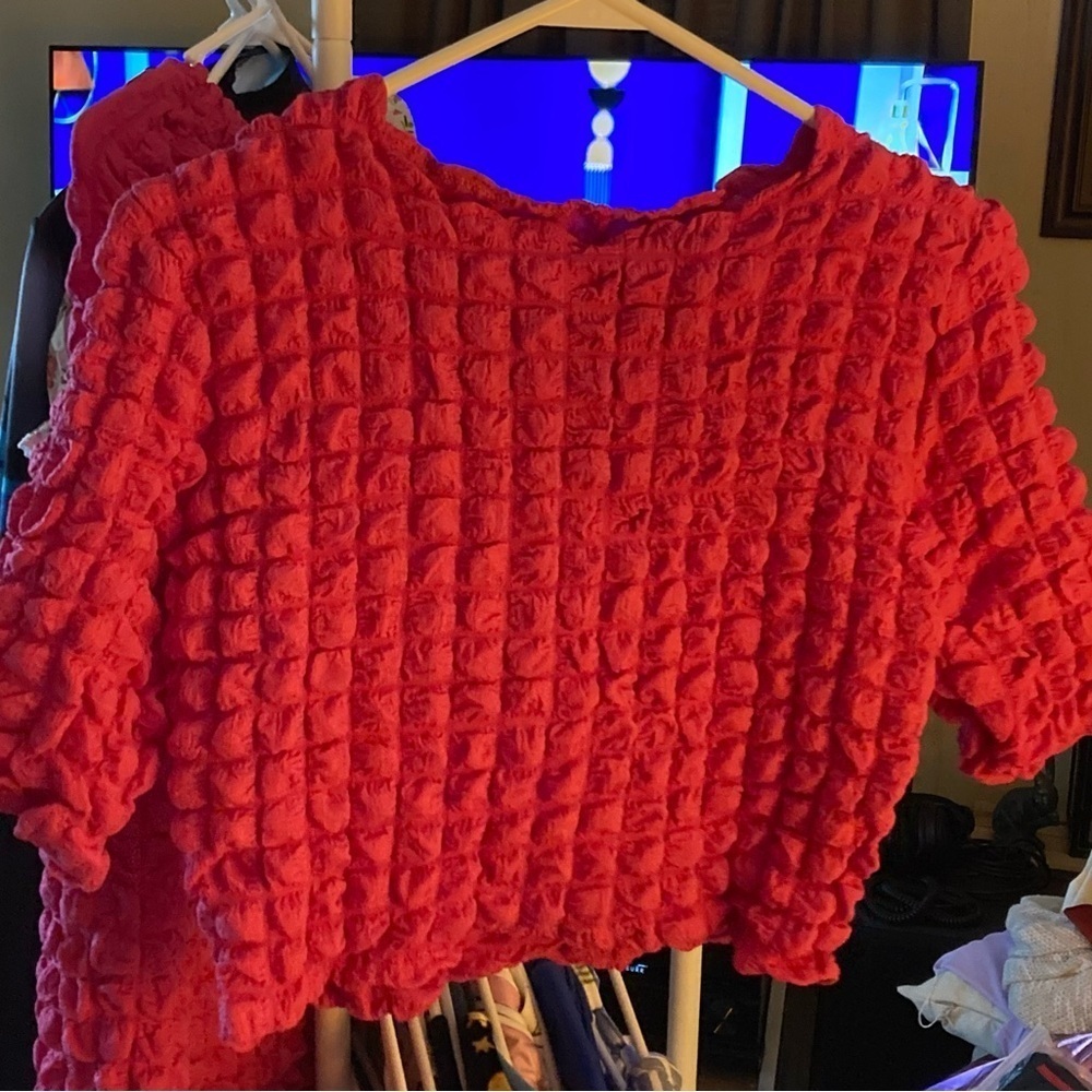 2pc Strechy Top &skirt SZ M